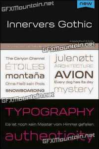 Innervers Gothic Font Family - 6 Fonts $180