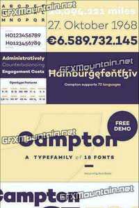 Campton Font Family - 18 Font $540