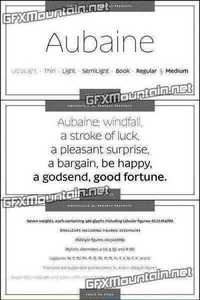 Aubaine Font Family - 7 Fonts for $249