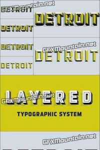 Detroit Font Family - 12 Fonts $950