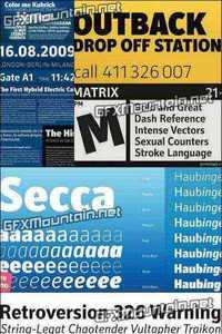Secca Pro Font Family - 24 Fonts $768