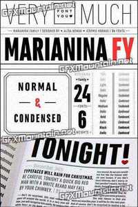 Marianina FY Font Family - 24 Fonts 1200$