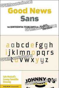 Good News Sans Font Family - 18 Fonts 32$