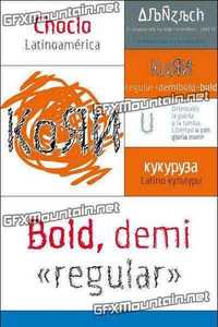Korn Font Family - 3 Fonts for $75