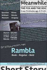 Rambla Font Family - 6 Fonts for $120