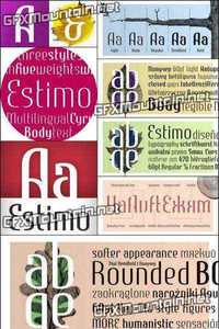 Estimo Font Family - 15 Fonts for $158