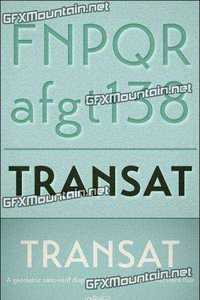 Transat Font Family - 10 Fonts for $72