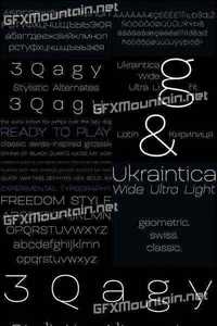 Ukraintica 4F Font Family - 2 Fonts for $25