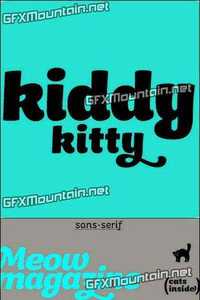 Kiddy Kitty Font Family - 11 Fonts for $30