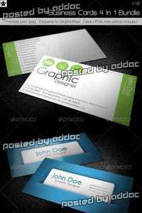 GraphicRiver - Business cards 4 in 1 Bundle