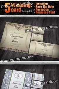 GraphicRiver - 5 items Wedding Card ver 2.0