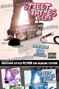 GraphicRiver - Street Rhymes & Life Mixtape CD Flyer Template