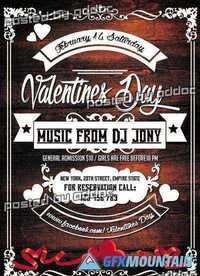 Valentines Day3 Flyer PSD Template