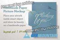 CM - Handmade Paper Picture Mockup