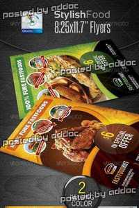 GraphicRiver - Stylish Foods Flyers