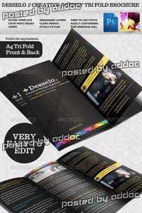 GraphicRiver - Desselo - Creative Tri-fold Brochure Template