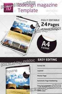 GraphicRiver - 24 Pages Magazine Template in A4 Format 