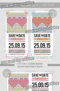 GraphicRiver - Wedding - Save The Date - Love Code