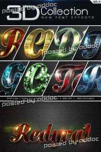 Graphicriver - New 3D Collection Text Effects GO.4 9674249
