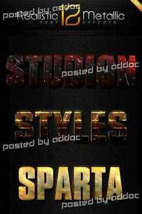 Graphicriver - 12 Realistic Metallic Text Effect Styles GO.5 9741146