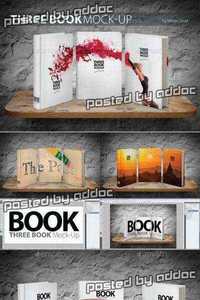 Graphicriver - Three Book Mock-Up 9115215