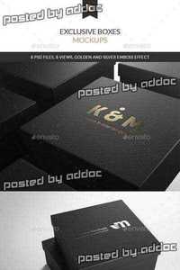 Graphicriver - Exclusive Boxes Mockups 9716219