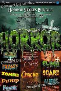 Graphicriver - Horror and Halloween Styles Bundle 9140485
