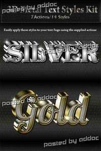 Graphicriver - 3D Metal Text/Logo Styles Kit 9410770