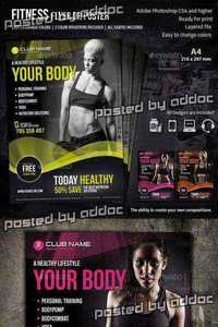 Graphicriver - Fitness Flyer 8883229