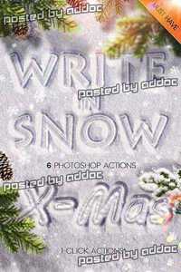 Graphicriver - Snow Writing Photoshop Actions for Winter Time 9442971