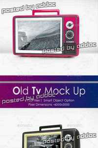 Graphicriver - Old Tv Mock Up 9552675