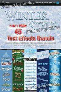 Graphicriver - Winter Style Text Effects - Bundle 9463705