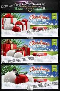 Graphicriver - Christmas Sale Banner Set v2 9478963