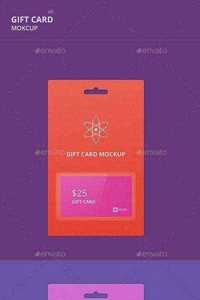 Graphicriver - Gift Card Mockup v3 9843908