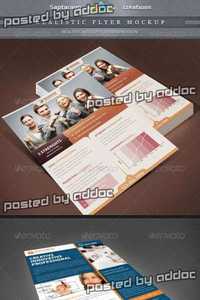 GraphicRiver - Realistic Flyer Mockup Template