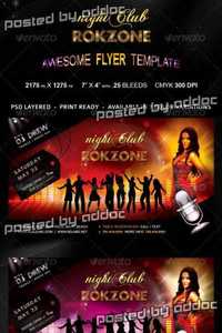 GraphicRiver - Roczone Flyer - 7 Color Variations - Print Ready