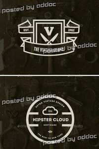 Graphicriver - 20 Vintage Logos Labels & Badges 9443753