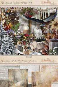 Scrap - Woodland Winter JPG and PNG