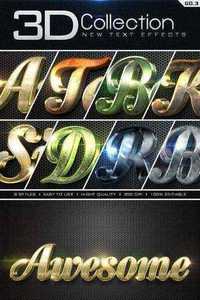 Graphicriver - New 3D Collection Text Effects GO.3 9656922