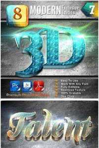 Graphicriver - 8 Modern 3D Exclusive Edition Vol 7 9289923
