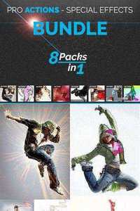 GraphicRiver - PRO Actions Bundle 8 Packs in 1 10066181