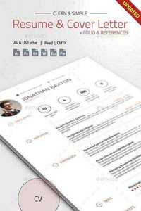 GraphicRiver - Clean & Simple Resume CV 7398472