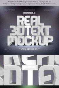 Graphicriver Real 3D Text Mockups 8553107