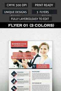 Corporate Flyers Bundle 3 in 1 - Graphicriver 9071055