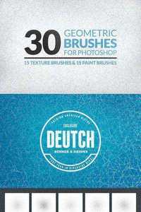 30 Geometric Texture Brushes - CM 74443