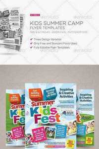 GraphicRiver - Kids Summer Camp Flyers