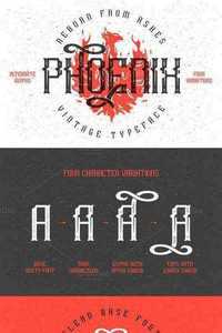 Phoenix typeface Font