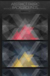 GraphicRiver - Abstract Fabric Triangles Backgrounds