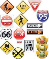 Road Signs and Traffic Vector