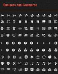 90 Business and Commerce Vector Icons